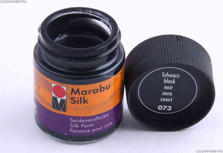 Краски по ткани Silk Цвет 073 (50мл),чёрный
