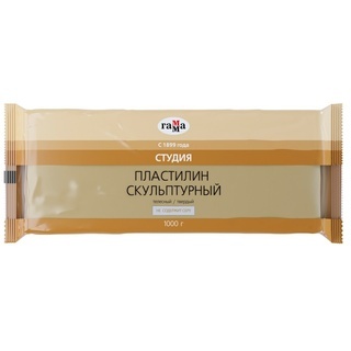 Пластилин скульптурный, телес. твердый 1кг 